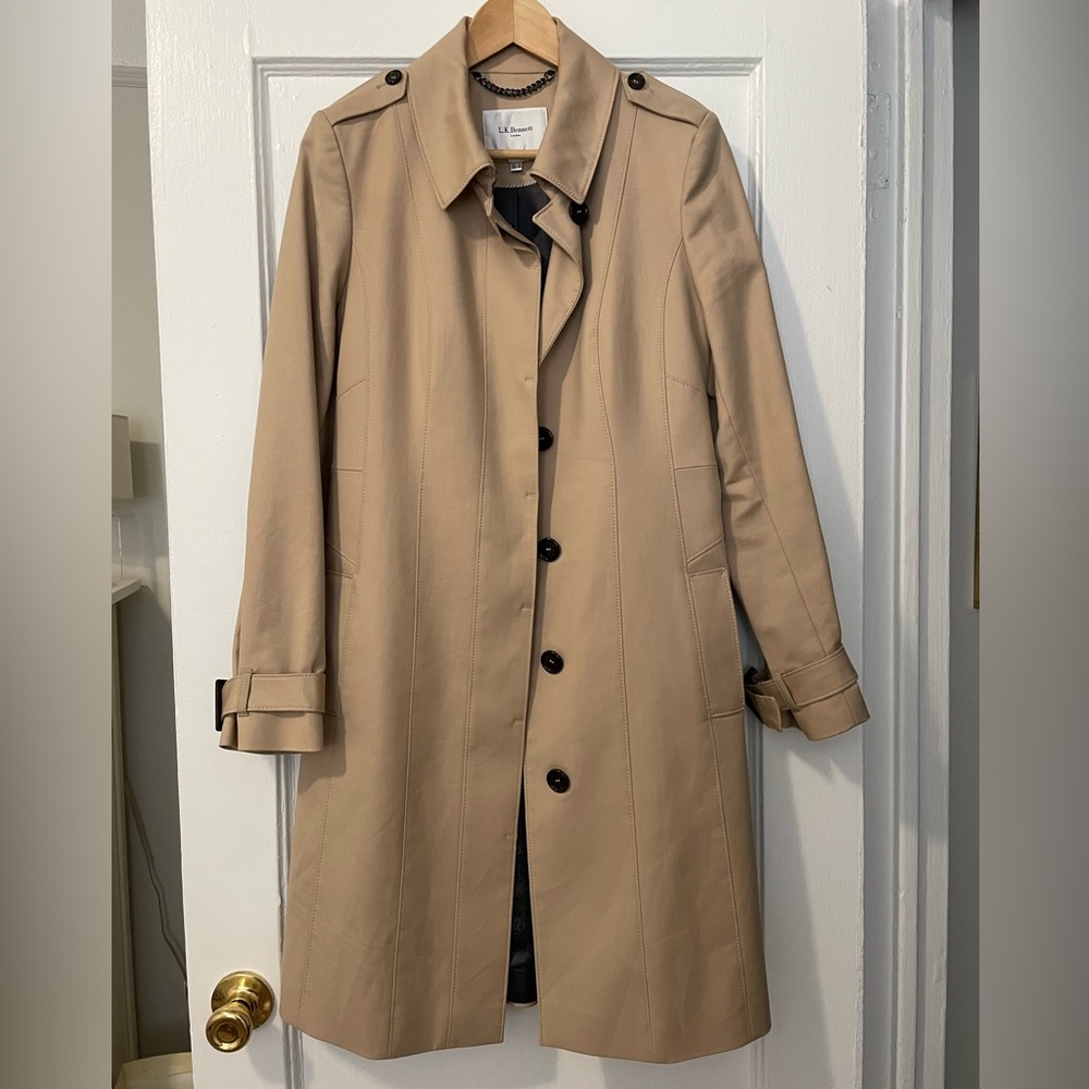 LK Bennett Janis Single-breasted Trench Coat